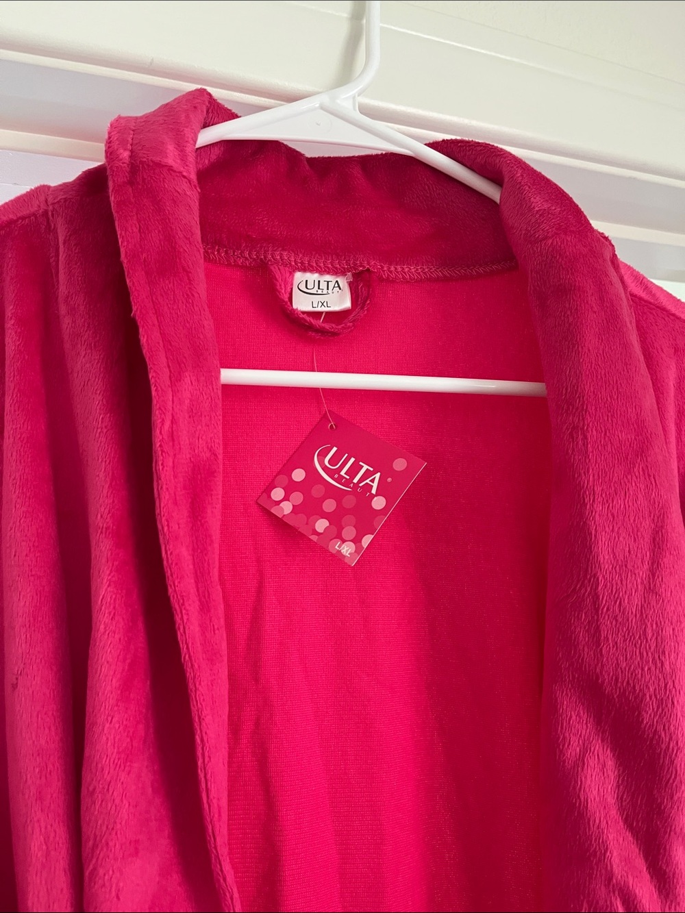 Ulta Beauty Plush Robe Jacket in Bright Fuchsia